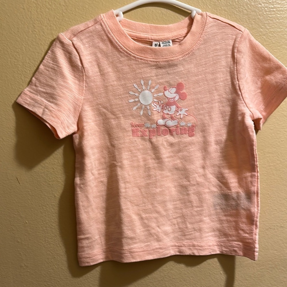 Janie and Jack Boys Disney Peach T-Shirt